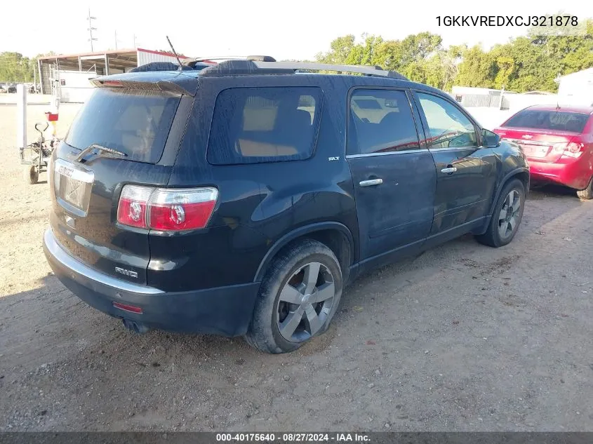 2012 GMC Acadia Slt-1 VIN: 1GKKVREDXCJ321878 Lot: 40175640