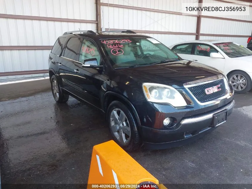 2012 GMC Acadia Slt-1 VIN: 1GKKVRED8CJ356953 Lot: 40206293