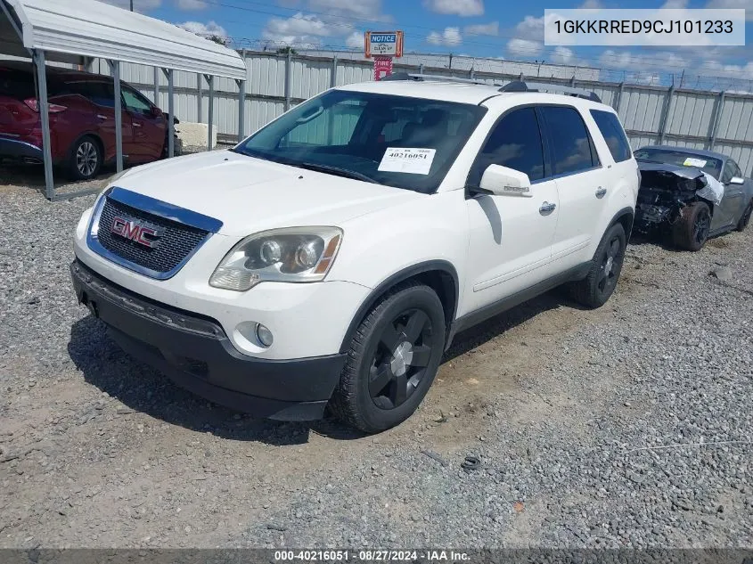 2012 GMC Acadia Slt-1 VIN: 1GKKRRED9CJ101233 Lot: 40216051