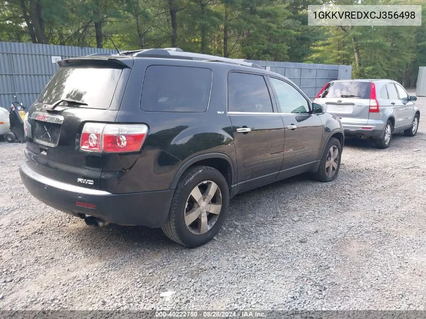 1GKKVREDXCJ356498 2012 GMC Acadia Slt-1