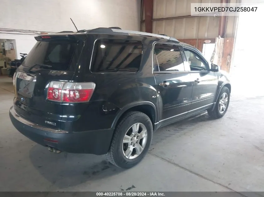 2012 GMC Acadia Sle VIN: 1GKKVPED7CJ258047 Lot: 40225708