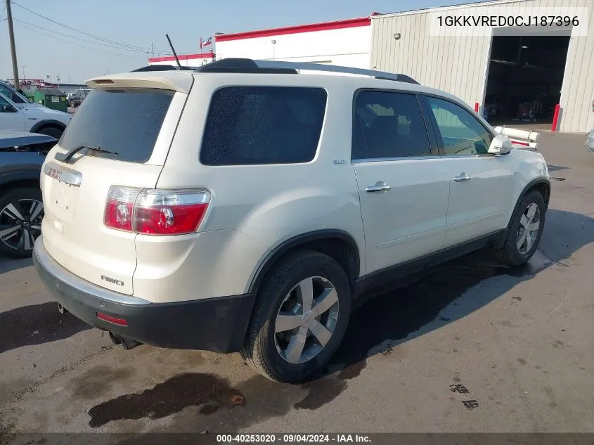 2012 GMC Acadia Slt-1 VIN: 1GKKVRED0CJ187396 Lot: 40253020