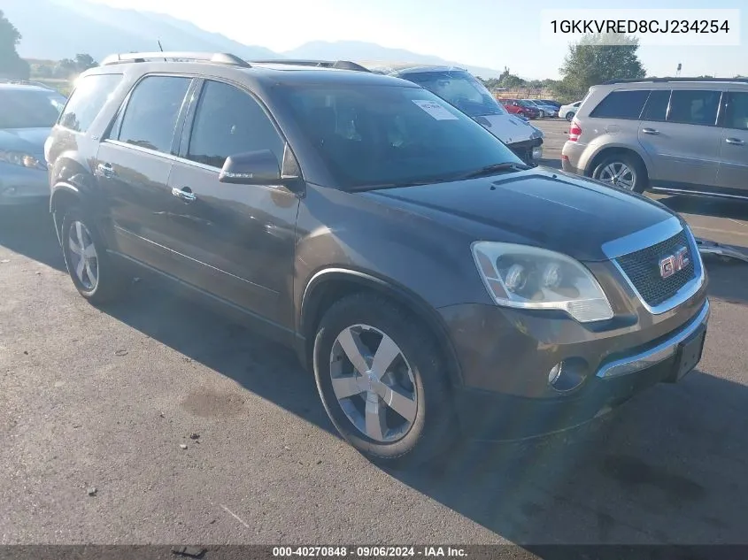 2012 GMC Acadia Slt-1 VIN: 1GKKVRED8CJ234254 Lot: 40270848