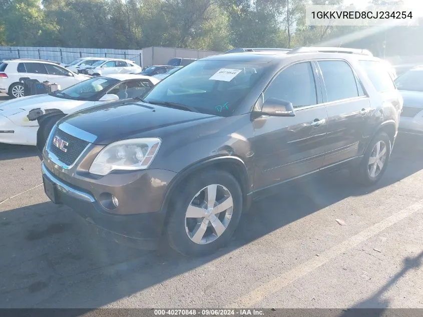 2012 GMC Acadia Slt-1 VIN: 1GKKVRED8CJ234254 Lot: 40270848