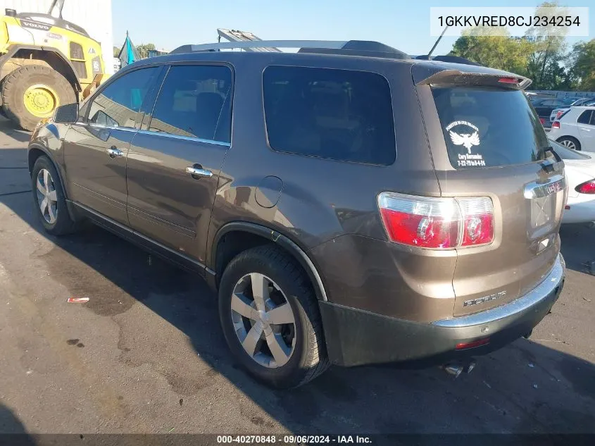 2012 GMC Acadia Slt-1 VIN: 1GKKVRED8CJ234254 Lot: 40270848