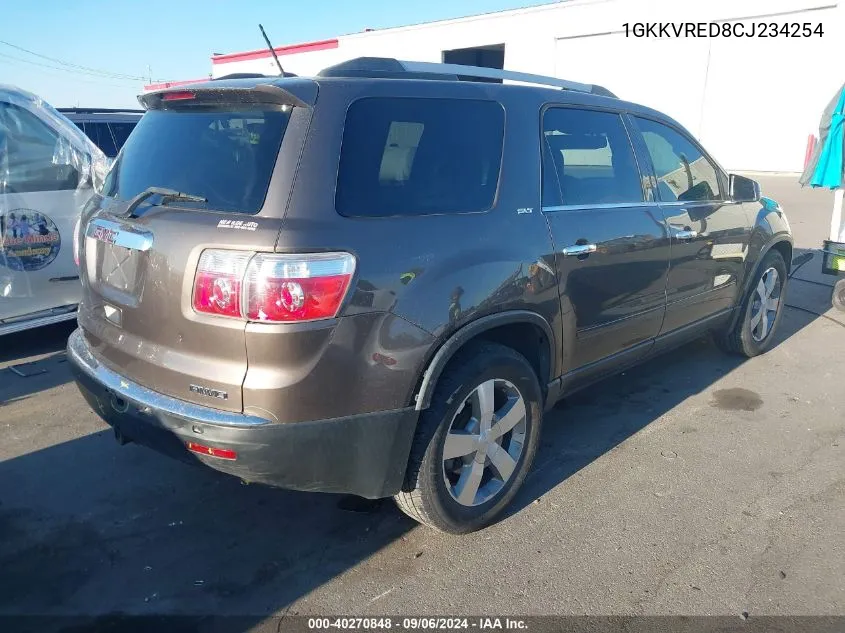 2012 GMC Acadia Slt-1 VIN: 1GKKVRED8CJ234254 Lot: 40270848