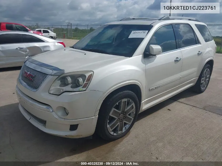 1GKKRTED1CJ223761 2012 GMC Acadia Denali