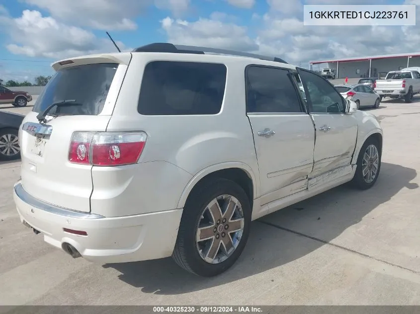 1GKKRTED1CJ223761 2012 GMC Acadia Denali