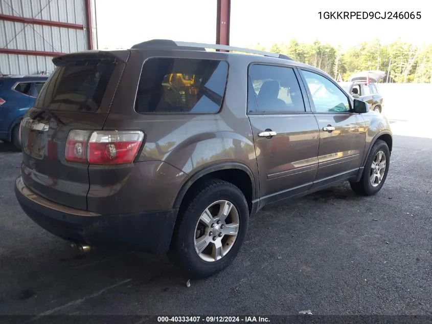 1GKKRPED9CJ246065 2012 GMC Acadia Sle