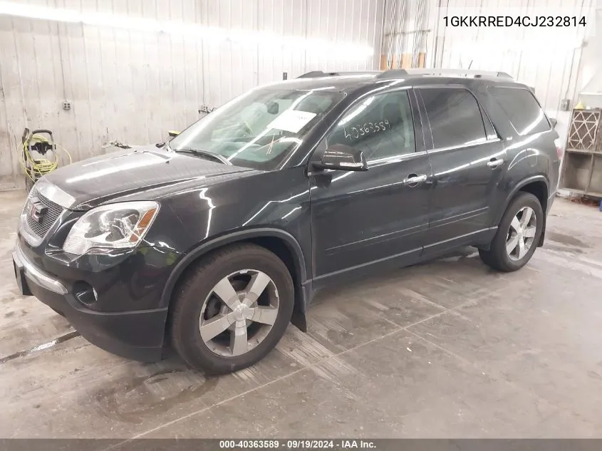 2012 GMC Acadia Slt-1 VIN: 1GKKRRED4CJ232814 Lot: 40363589