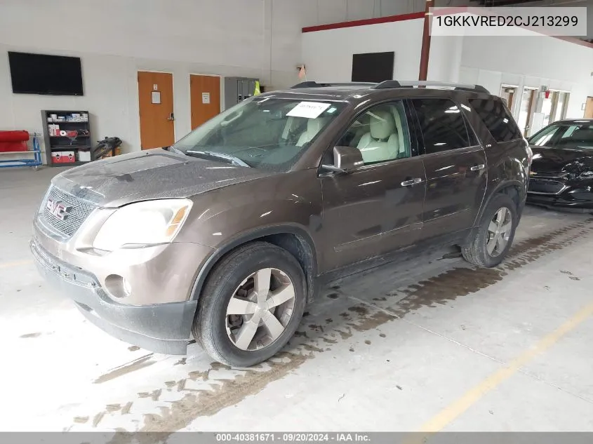 2012 GMC Acadia Slt-1 VIN: 1GKKVRED2CJ213299 Lot: 40381671