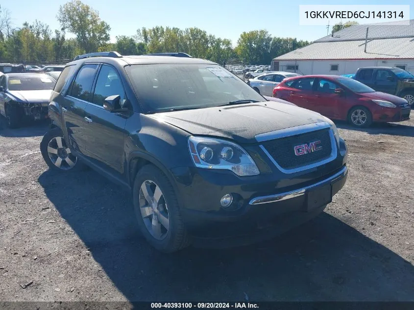 2012 GMC Acadia Slt-1 VIN: 1GKKVRED6CJ141314 Lot: 40393100