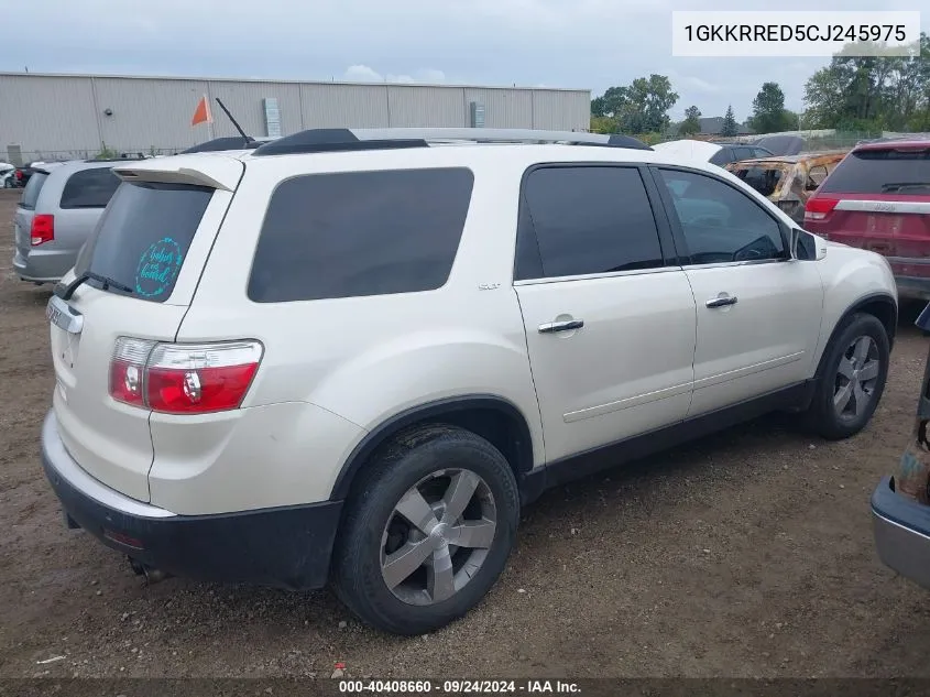 2012 GMC Acadia Slt-1 VIN: 1GKKRRED5CJ245975 Lot: 40408660