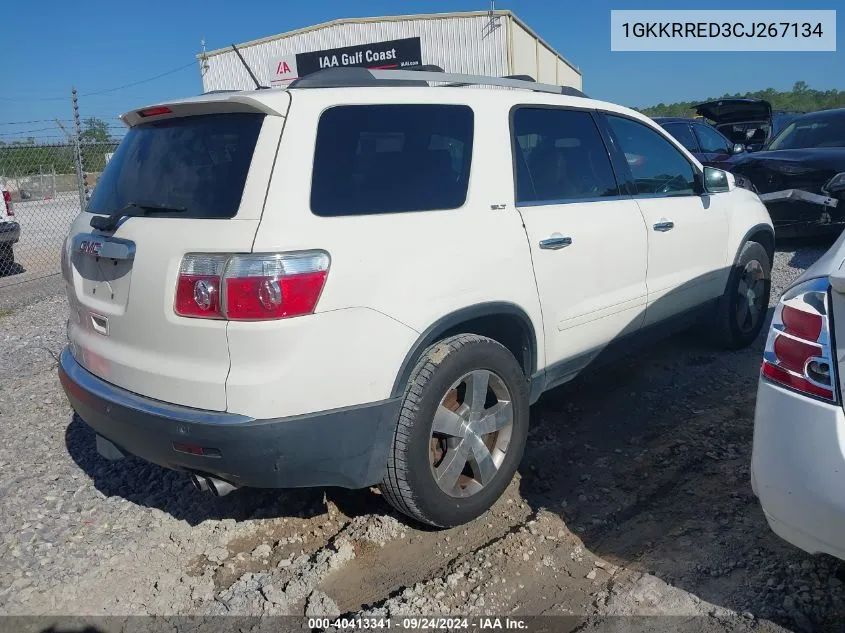 2012 GMC Acadia Slt-1 VIN: 1GKKRRED3CJ267134 Lot: 40413341