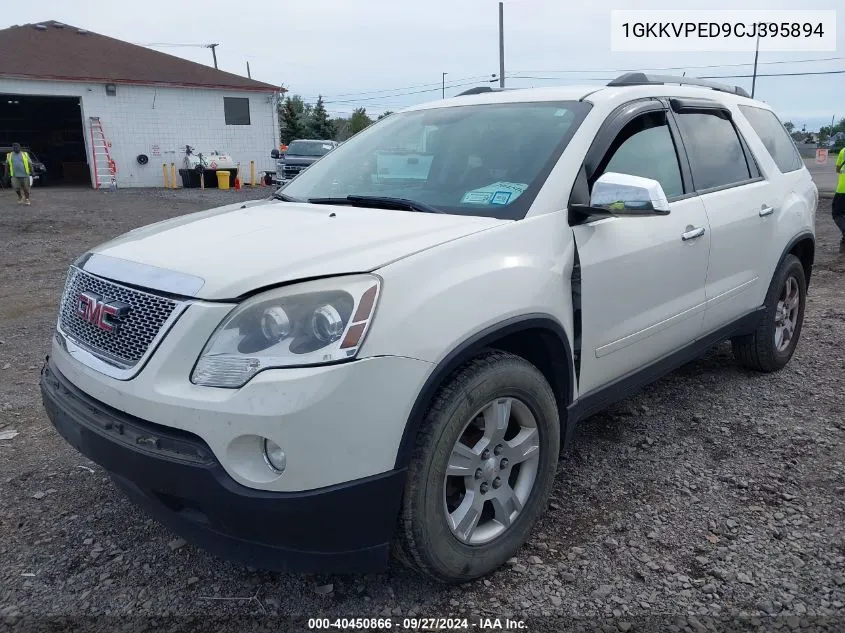 2012 GMC Acadia Sle VIN: 1GKKVPED9CJ395894 Lot: 40450866