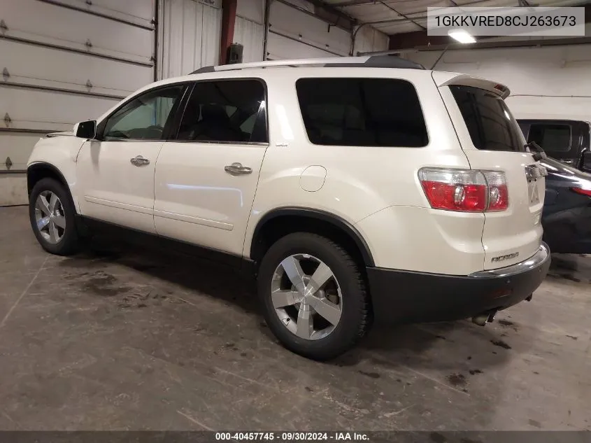 2012 GMC Acadia Slt-1 VIN: 1GKKVRED8CJ263673 Lot: 40457745