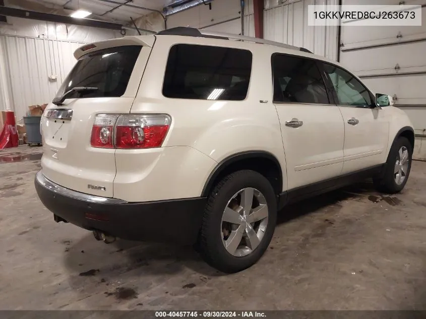 2012 GMC Acadia Slt-1 VIN: 1GKKVRED8CJ263673 Lot: 40457745