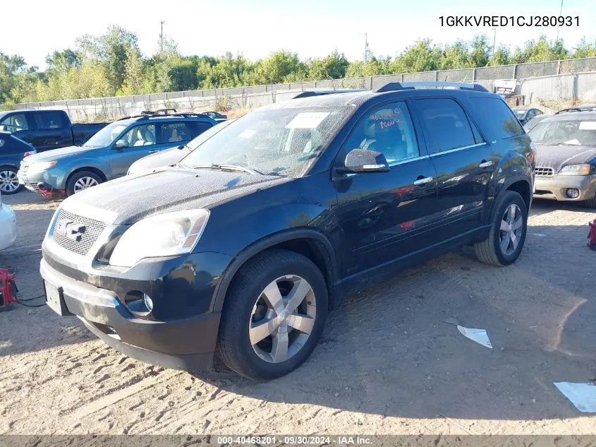 2012 GMC Acadia Slt-1 VIN: 1GKKVRED1CJ280931 Lot: 40468201