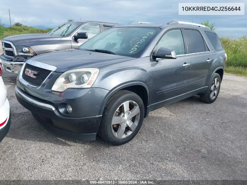 2012 GMC Acadia Slt-1 VIN: 1GKKRRED4CJ256644 Lot: 40470513