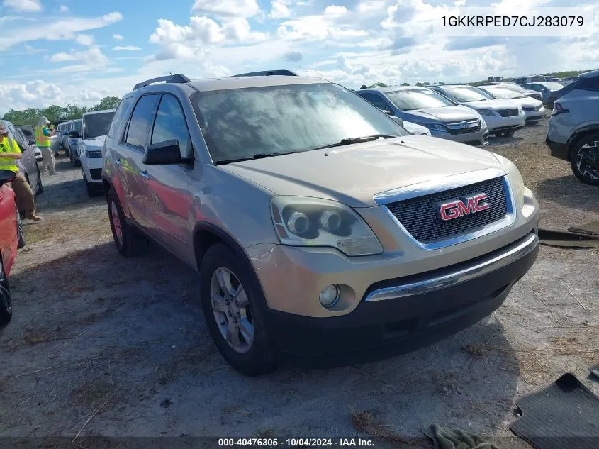 2012 GMC Acadia Sle VIN: 1GKKRPED7CJ283079 Lot: 40476305