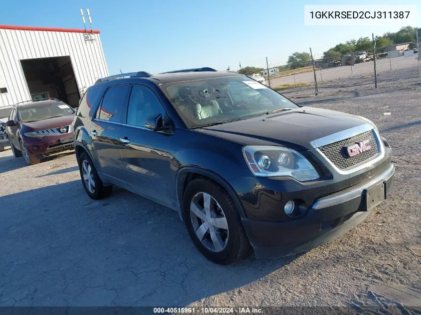 2012 GMC Acadia Slt-2 VIN: 1GKKRSED2CJ311387 Lot: 40515961