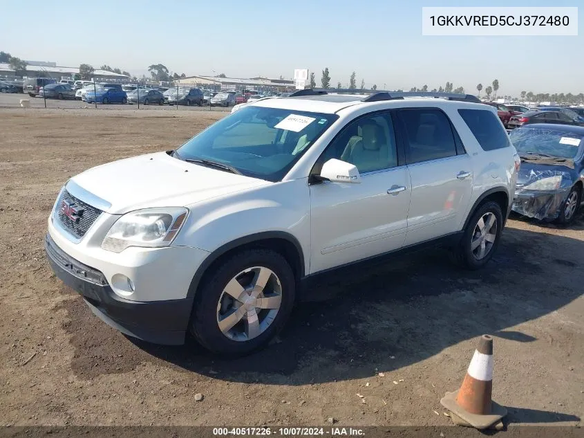 2012 GMC Acadia Slt-1 VIN: 1GKKVRED5CJ372480 Lot: 40517226