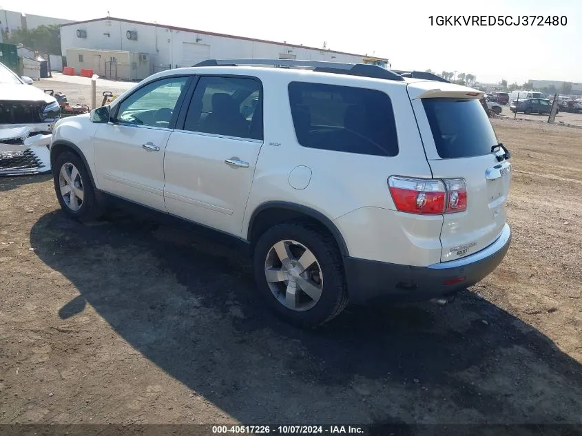 2012 GMC Acadia Slt-1 VIN: 1GKKVRED5CJ372480 Lot: 40517226