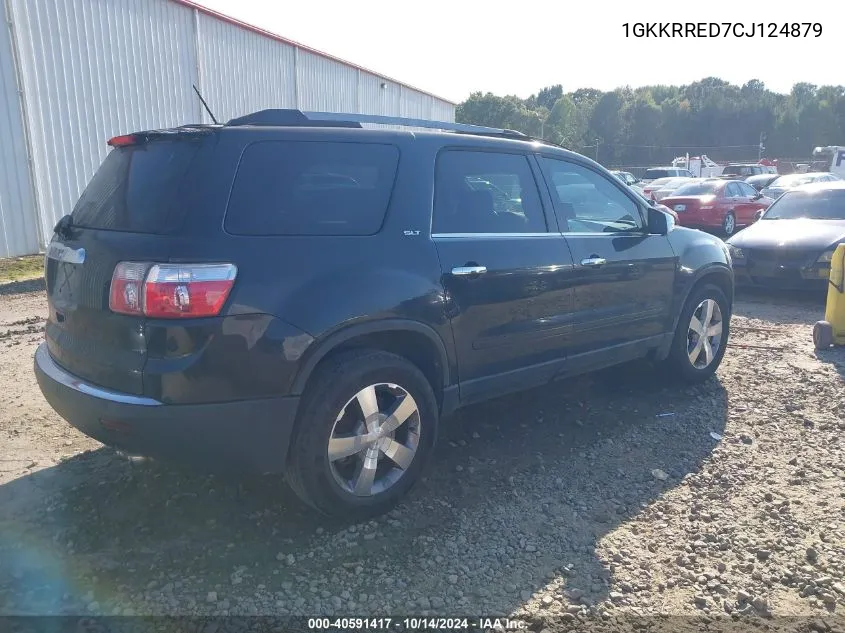 2012 GMC Acadia Slt-1 VIN: 1GKKRRED7CJ124879 Lot: 40591417