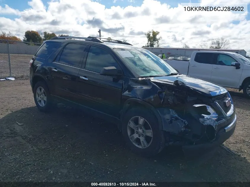 1GKKRNED6CJ284602 2012 GMC Acadia Sl