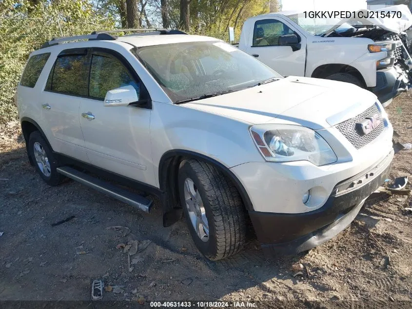 2012 GMC Acadia Sle VIN: 1GKKVPED1CJ215470 Lot: 40631433