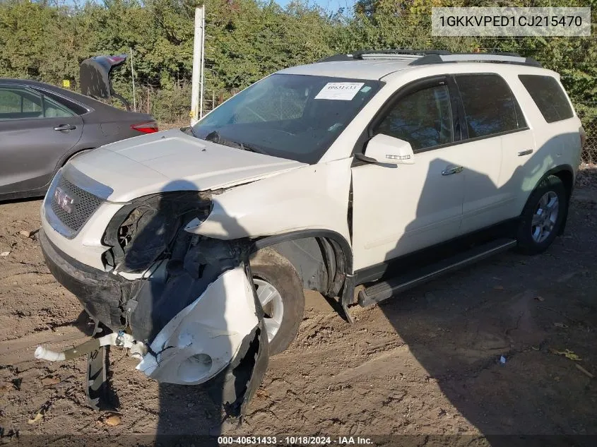 1GKKVPED1CJ215470 2012 GMC Acadia Sle