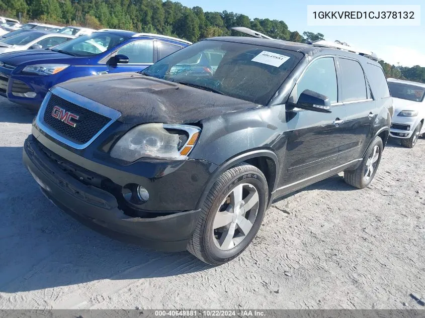 2012 GMC Acadia Slt-1 VIN: 1GKKVRED1CJ378132 Lot: 40649881