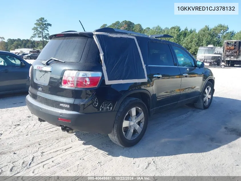 2012 GMC Acadia Slt-1 VIN: 1GKKVRED1CJ378132 Lot: 40649881