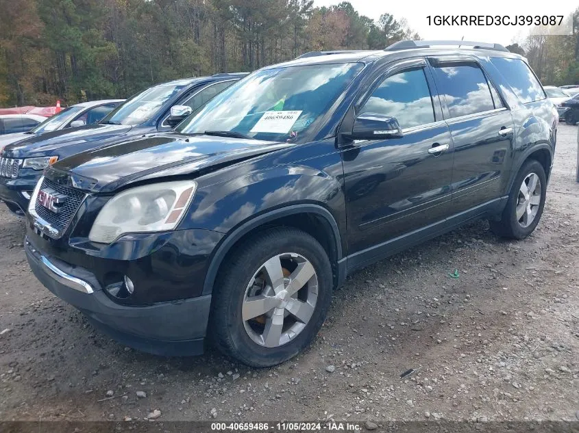 1GKKRRED3CJ393087 2012 GMC Acadia Slt-1