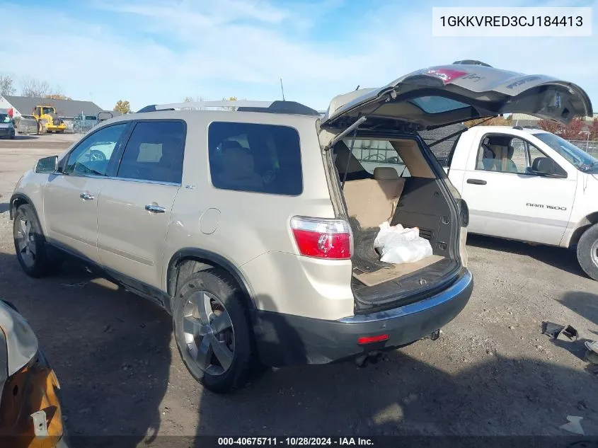 2012 GMC Acadia Slt-1 VIN: 1GKKVRED3CJ184413 Lot: 40675711