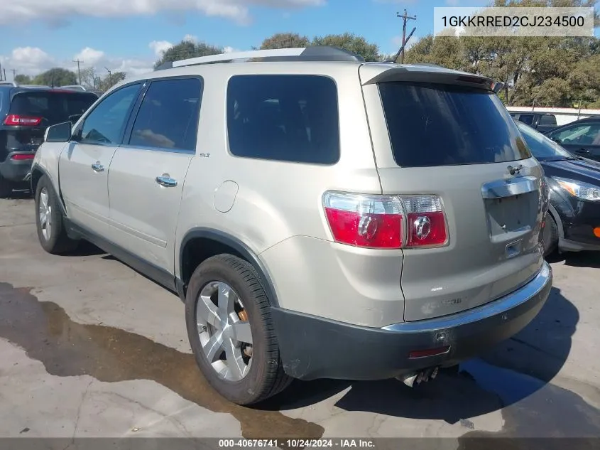 2012 GMC Acadia Slt-1 VIN: 1GKKRRED2CJ234500 Lot: 40676741