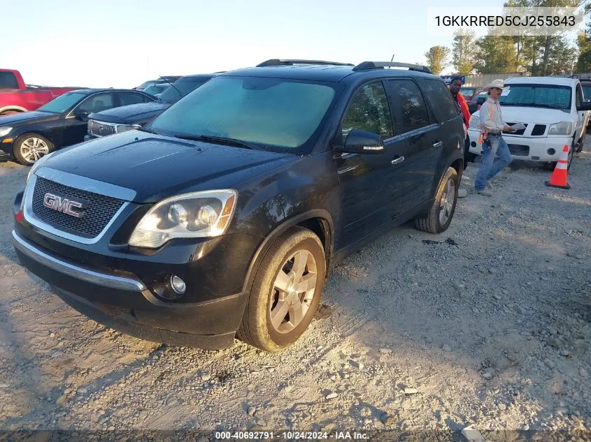 2012 GMC Acadia Slt-1 VIN: 1GKKRRED5CJ255843 Lot: 40692791