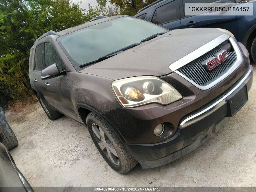 2012 GMC Acadia Slt-1 VIN: 1GKKRRED5CJ186457 Lot: 40700483