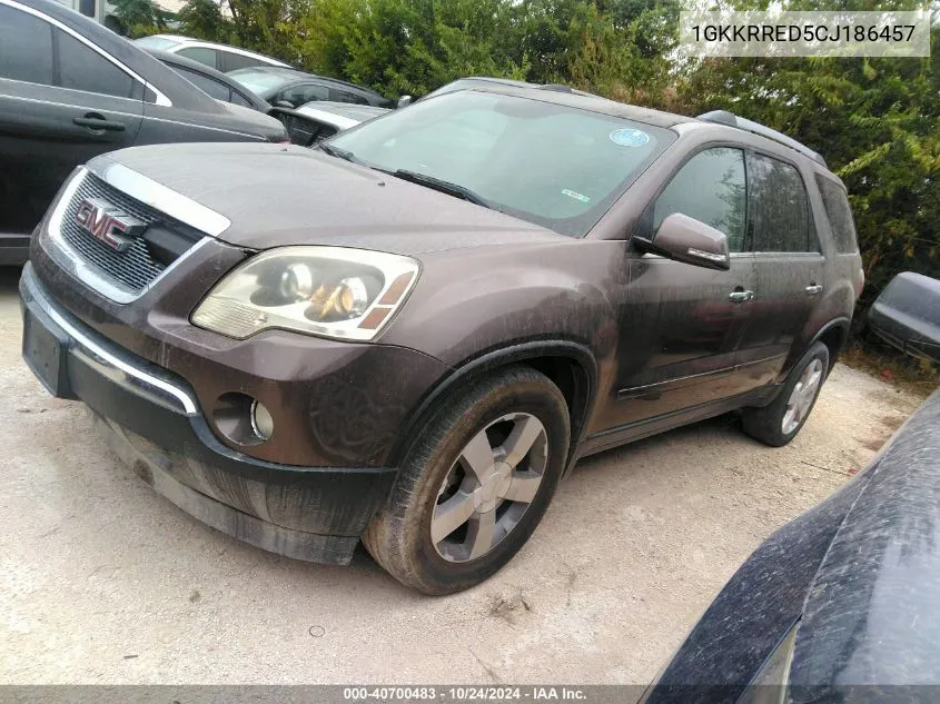 2012 GMC Acadia Slt-1 VIN: 1GKKRRED5CJ186457 Lot: 40700483