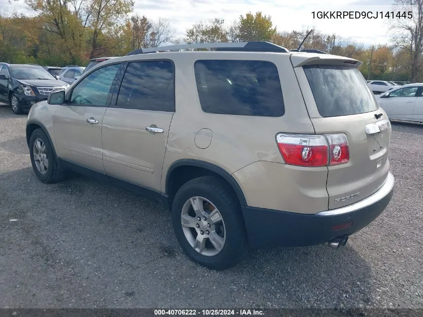 2012 GMC Acadia Sle VIN: 1GKKRPED9CJ141445 Lot: 40706222