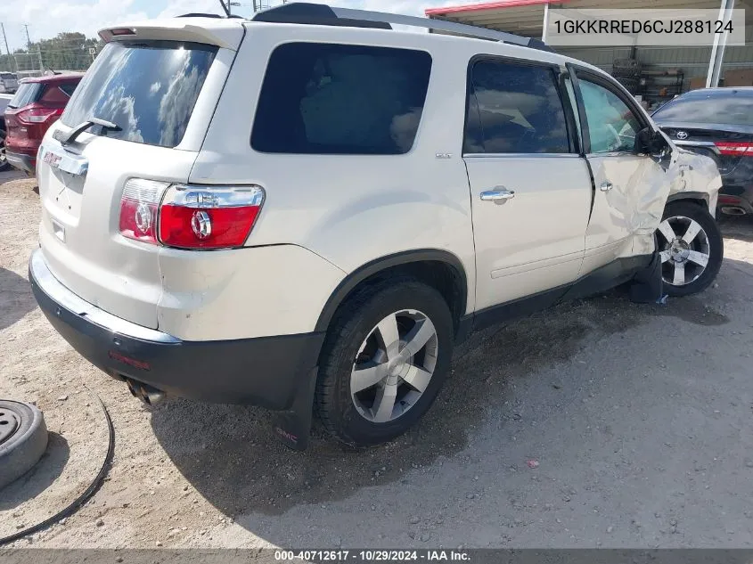 2012 GMC Acadia Slt-1 VIN: 1GKKRRED6CJ288124 Lot: 40712617