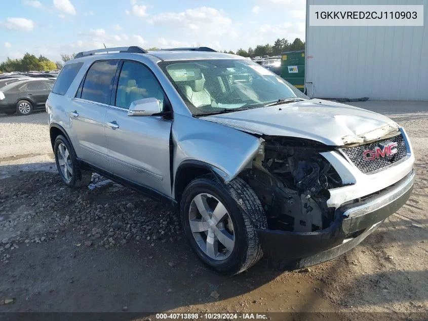 2012 GMC Acadia Slt-1 VIN: 1GKKVRED2CJ110903 Lot: 40713898