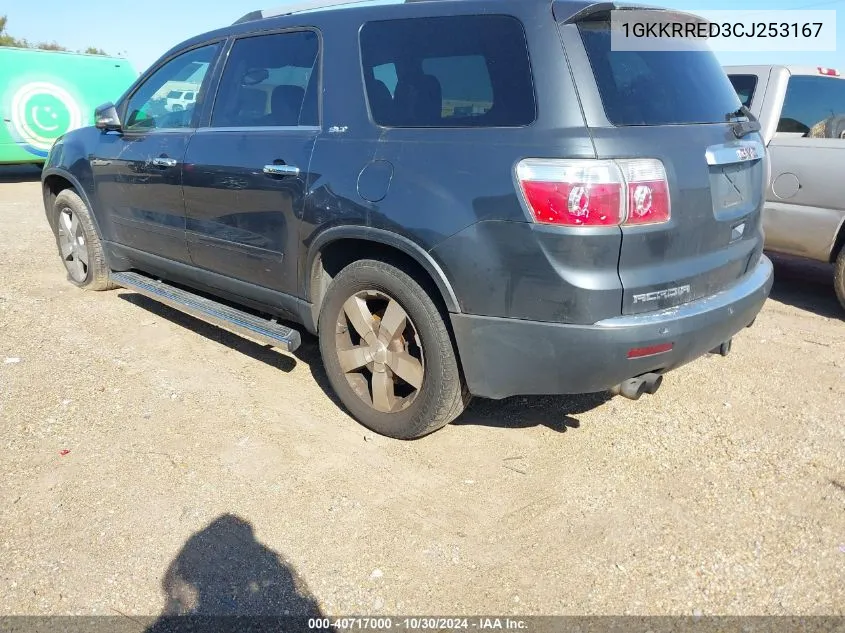 2012 GMC Acadia Slt1 VIN: 1GKKRRED3CJ253167 Lot: 40717000