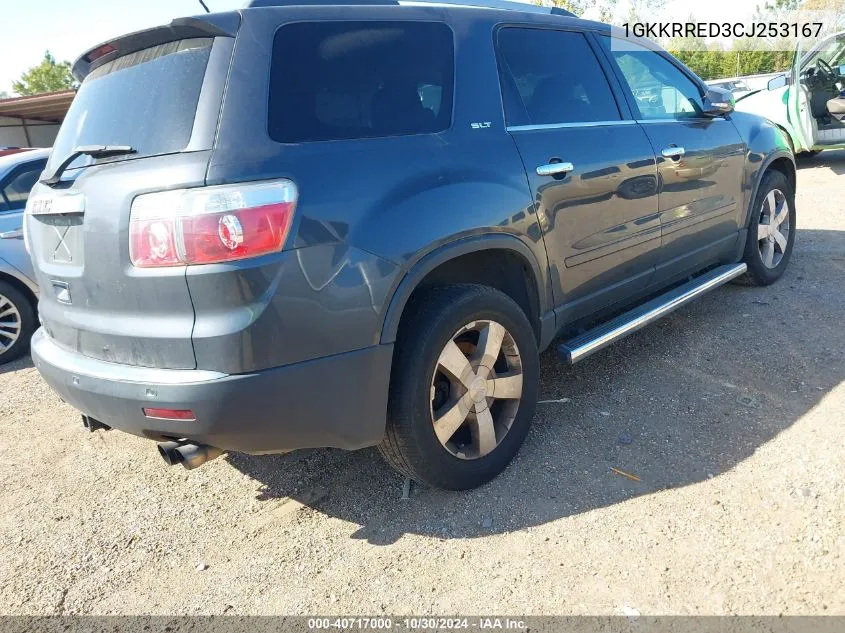 2012 GMC Acadia Slt1 VIN: 1GKKRRED3CJ253167 Lot: 40717000