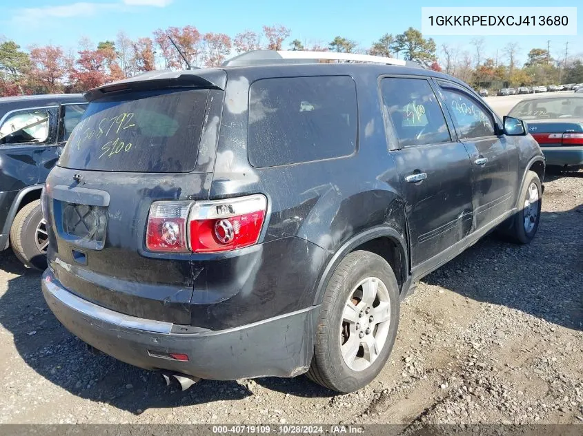 2012 GMC Acadia Sle VIN: 1GKKRPEDXCJ413680 Lot: 40719109