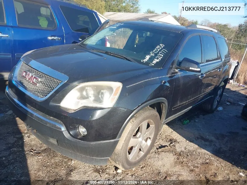 2012 GMC Acadia Slt-1 VIN: 1GKKRRED6CJ213777 Lot: 40733350