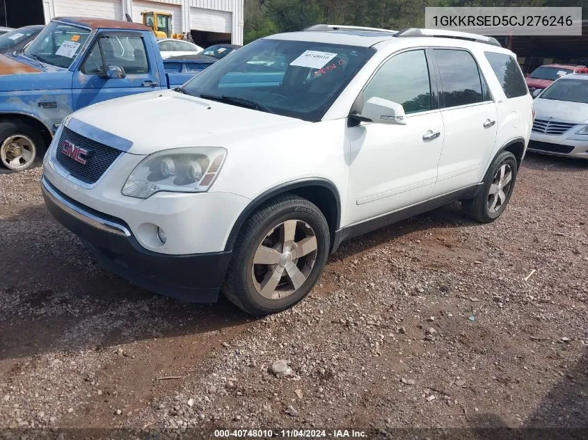 2012 GMC Acadia Slt-2 VIN: 1GKKRSED5CJ276246 Lot: 40748010