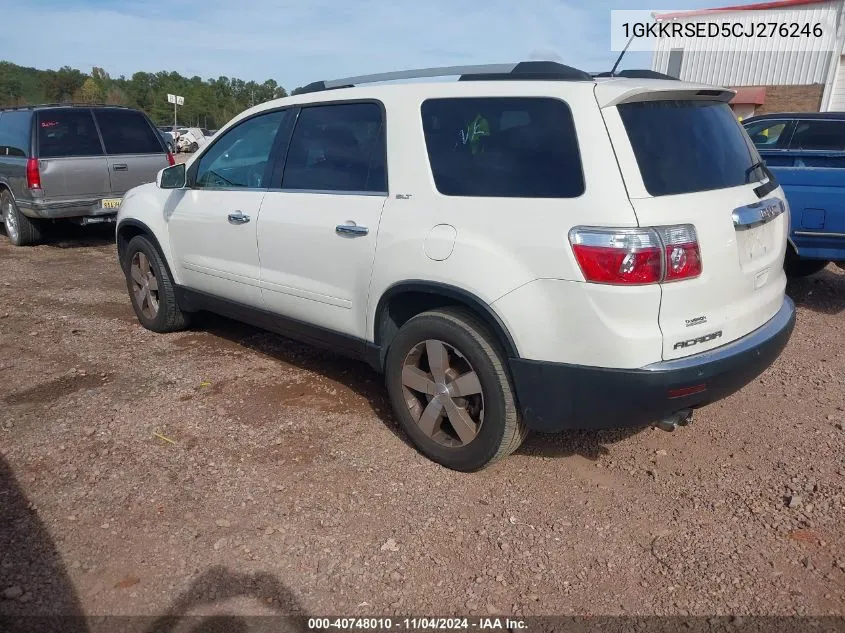 2012 GMC Acadia Slt-2 VIN: 1GKKRSED5CJ276246 Lot: 40748010