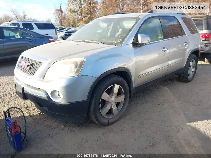 2012 GMC Acadia Slt-1 VIN: 1GKKVREDXCJ382454 Lot: 40788978