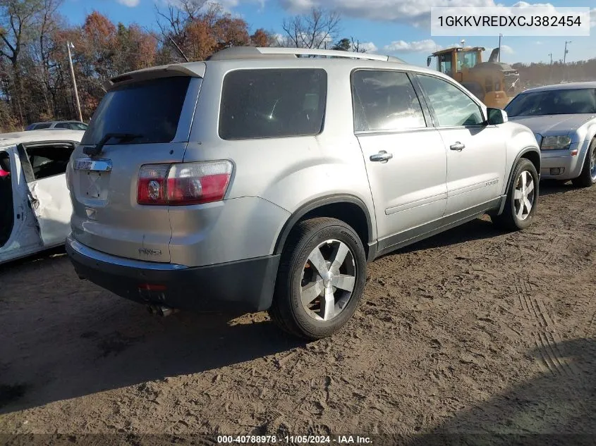 2012 GMC Acadia Slt-1 VIN: 1GKKVREDXCJ382454 Lot: 40788978